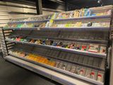 a large display case with many different items in it