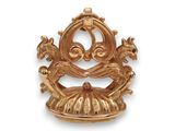 an image of a gold plated figurine on a white background