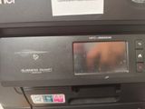 a close up of a printer that is on display