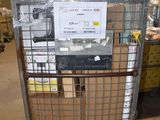 a cart that has some boxes on it in a warehouse