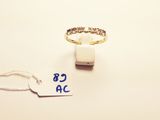 a ring with a price tag attached to it