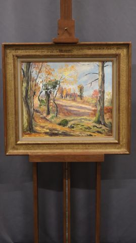 Gaston THIERY (1922-2013) « La Charprade ». Huile sur toile. Sign...