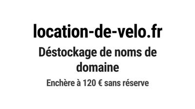 Nom de domaine location-de-velo.