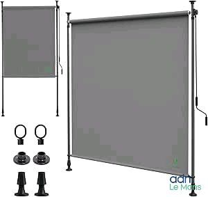 an image of a projector screen and accessories for a projector screen