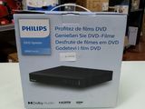 packaging of a dvd player sitting on a table in a store