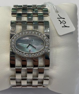 Montre Manchette en acier, signée - FRED - Paris - PRETTY WO…
