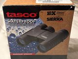 a close up of a box of waterproof binoculars on a table