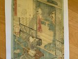 a picture of a painting on the floor of a room