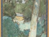 une image représentant un tableau d'une maison dans les bois