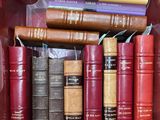 many books that are in a box together