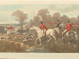 a picture of a painting of a group of men riding horses