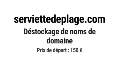 Nom de domaine serviettedeplage.