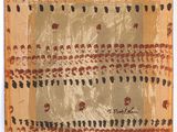 an old painting of a pattern on a piece of paper