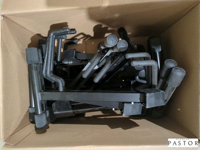 a cardboard box with a bunch of tools inside of it