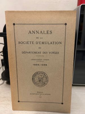 COLLECTIF - Annales de la Société d'Emulation du département…