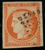 un timbre sur lequel figure la tête d'une femme