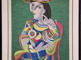 une image d'un tableau représentant une femme assise sur une chaise