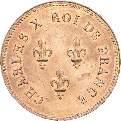 Gros plan sur une pièce d'or ornée d'une fleur de lis