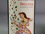 a bottle of wine with a picture of a woman on it