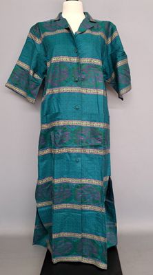 LANVIN Tunique en soie à motif imprimé d'inspiration aztèque… - Photo 1