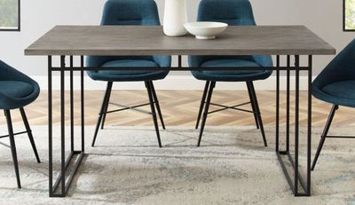 Table SHIRLEY style industrielle moderne WALKER EDISON, meta…