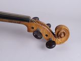 an image of a violin that is sitting on a white surface