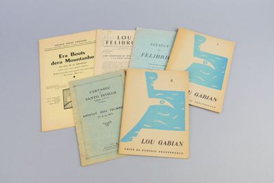 6 Petits livrets : Lou Gabian (I et II) ; Estatut dou Felibr…