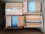 several cardboard boxes are stacked on top of each other in a cardboard box
