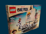une boîte de Lego contenant un bateau pirate