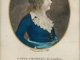 portrait of a young boy in a blue dress and white collared shirt