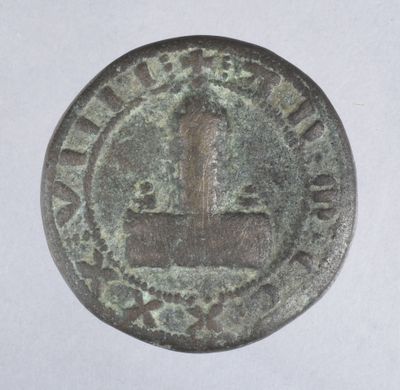 Poids de ville de TOULOUSE en bronze d'une livre. Gaillardie… - Photo 1