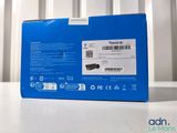 a blue box that is sitting on top of a table