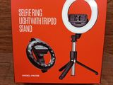 a box of selfie ring light with tripod stand