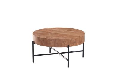 10218-73 / Table basse MSO 259 ronde Finition: MDF plaqué aspect marbr