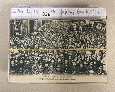 an old black and white photo of a large group of people