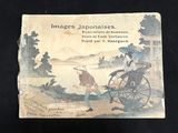 an old book with a picture of a man and a woman in a carriage