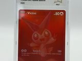 a close up of a plastic card with a pokemon character on it