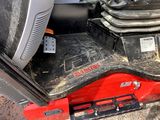 a close up view of a vehicle ' s engine compartment