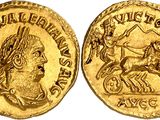 a gold coin with an image of a man on a horse