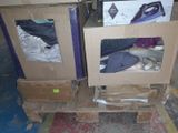 two boxes that are stacked on top of each other