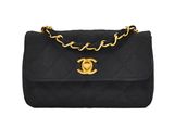 chanel black quilted lambskin small flap bag