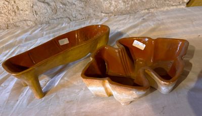 2 Moules en terre cuite vernissée - Photo 1