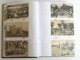 an open book with pictures of buildings and buildings on it