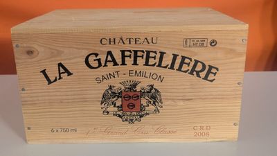 6 bouteilles CHÂTEAU LA GAFFELIERE 2008 1° GCC SAINT EMILION…