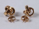 pair of 14k yellow gold stud earrings