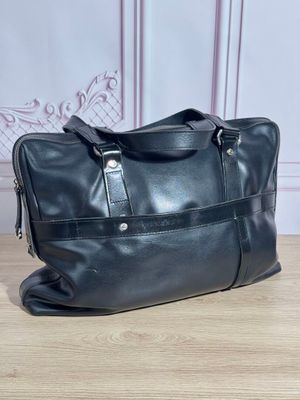 LANCEL - Sac en cuir noir, deux poignées, fermeture à glissi…