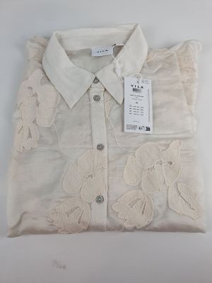 VILA - Chemisier VIBEKA L/S FLOWER SHIRT - Taille 38 - Color…