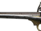 an old gun that is on display on a white background