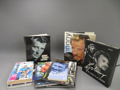 JOHNNY HALLYDAY. 9 ouvrages divers dont "Johnny Hallyday, rock'n'roll 
