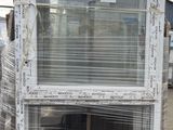 an old window that is sitting on a pallet